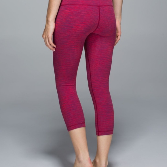 lululemon athletica Pants - Lululemon Jacquard Space Dye Crop Legging Sz 8